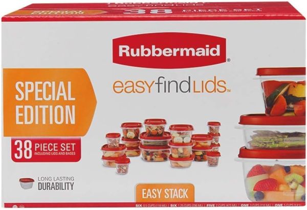 Red Easy Find Lid Food Storage Set - Kitchen Storage