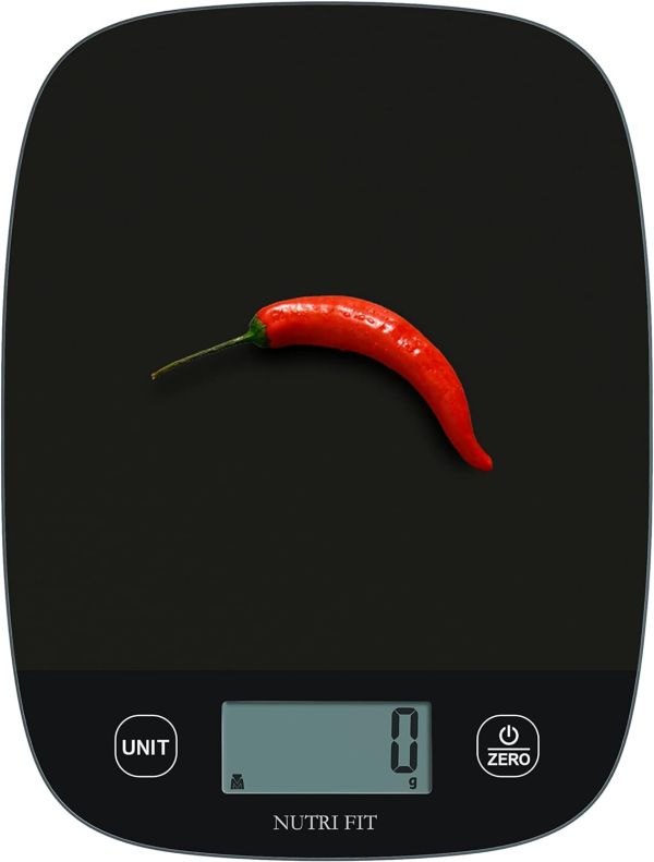 NUTRI FIT Digital Food Scale with Sleek Hanging Design