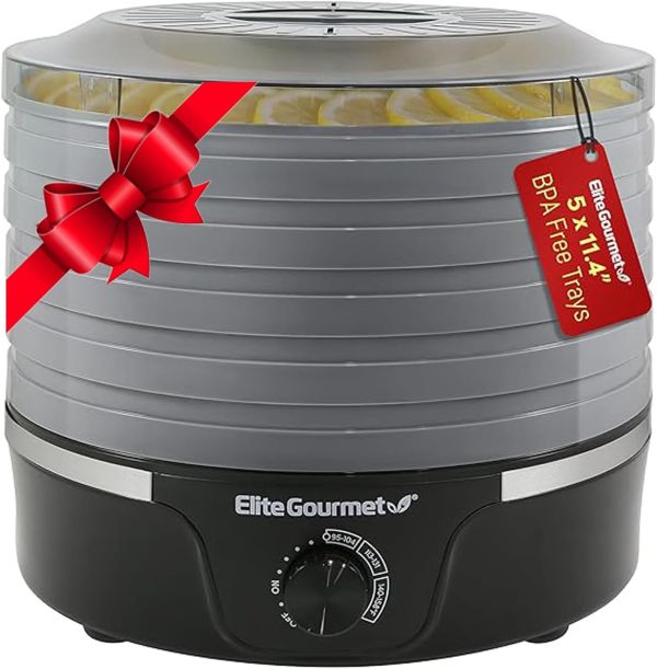 Elite Gourmet Deluxe Food Dehydrator - Ultimate Healthy Snack Maker