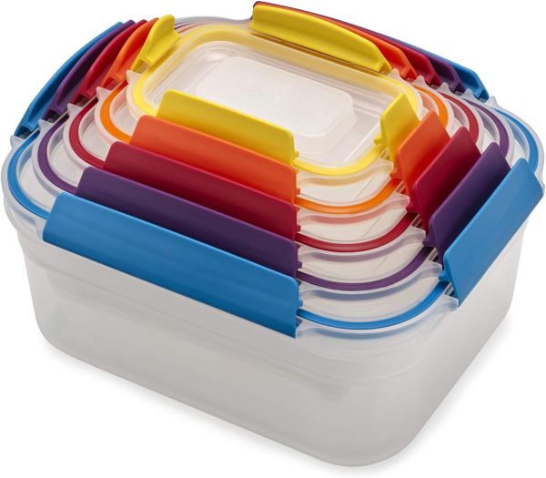 Nest Lock Food Storage Container Set - 10-Piece, Multi-Color