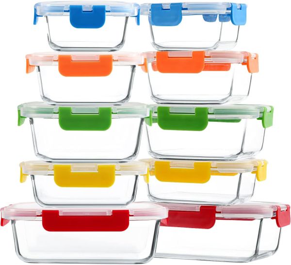 M MCIRCO Glass Food Storage Container Set