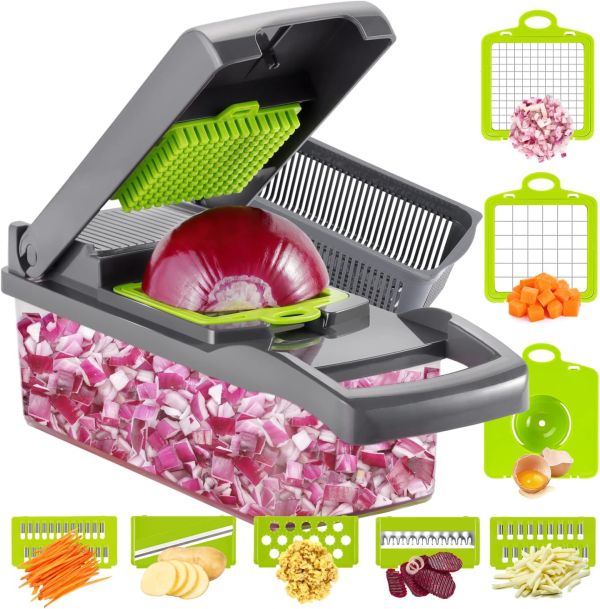 Ourokhome 12-in-1 Vegetable Chopper - The Ultimate Kitchen Companion