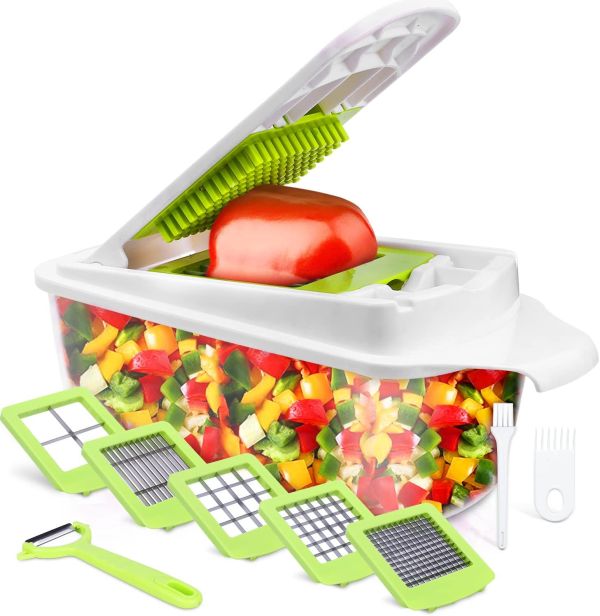 5-in-1 Food Master Dicer – Chop, Dice, and Slice with Ease!