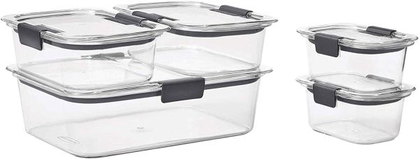 Rubbermaid Brilliance Leak-Proof Food Storage Containers