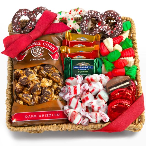 Holiday Delight Chocolate & Candy Gift Basket