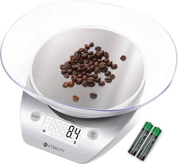 Etekcity Digital Kitchen Scale with Detachable Bowl