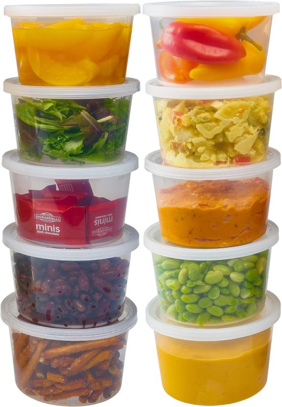 DuraHome Premium Deli Containers - Leakproof 16 oz. Food Storage Set