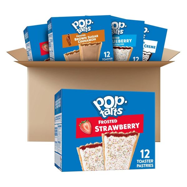 Pop-Tarts Variety Pack - Delicious Toaster Pastries for Breakfast and Snacks (5 Boxes, 60 Pop-Tarts)