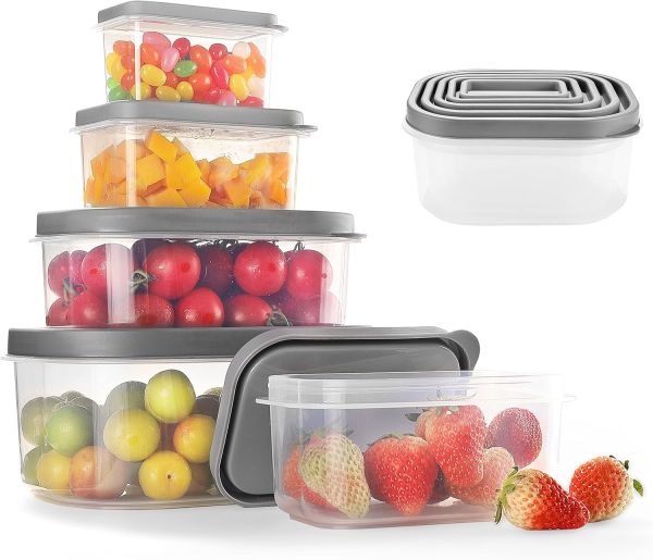 JJOO 10PCS Food Storage Containers with Lids