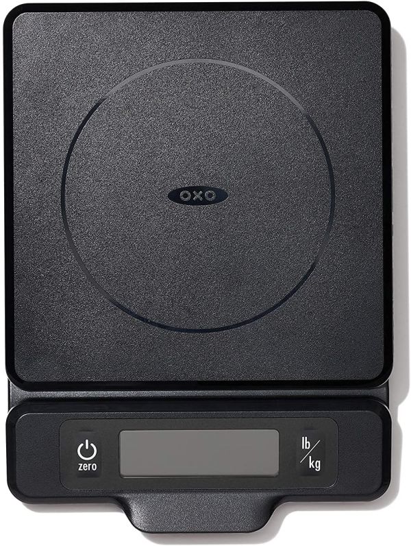 OXO Good Grips 5-lb Food Scale with Pull-Out Display,Black