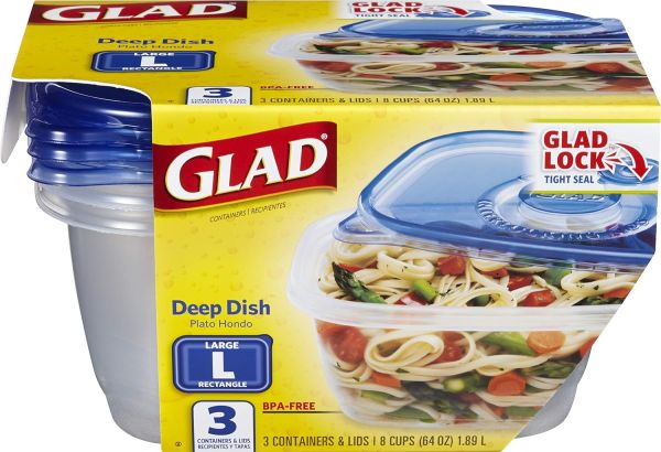 GladWare Deep Dish Food Containers