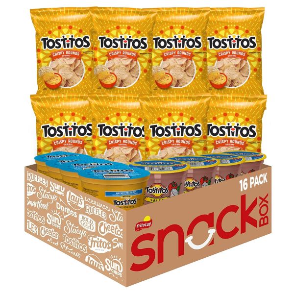 Tasty Tostitos Dip Duo Pack - Nacho Cheese and Salsa Cups, 16 Count