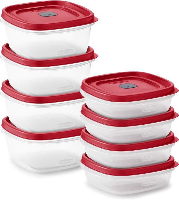 Rubbermaid Easy Find Vented Food Storage Containers - 16-Piece Set