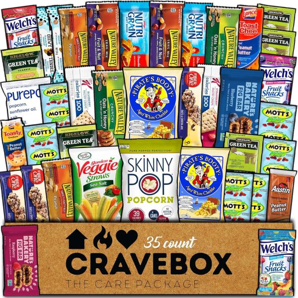 CRAVEBOX Healthy Snack Box - A Variety Pack of Delicious and Nutritious Treats