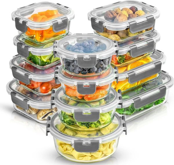 Joyful Glass Storage Containers with Lids