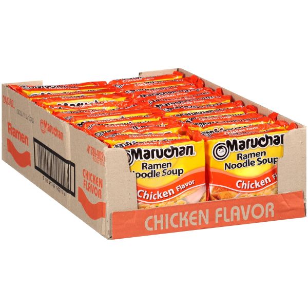 Maruchan Ramen Chicken Noodle Soup, 3 Ounce (Pack of 24)