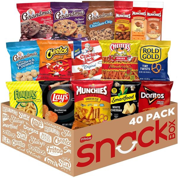 Ultimate Snack Care Package - Variety Assortment of Chips, Cookies, Crackers & More